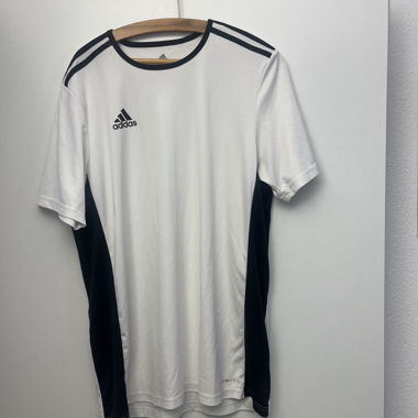 Maglietta sportiva Adidas bianco/nero