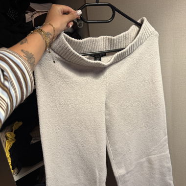 Pantalon maille beige