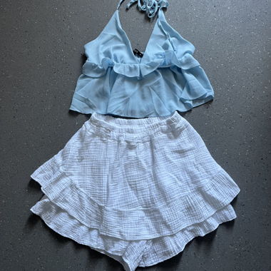 Muslin Skirt with Halter Top