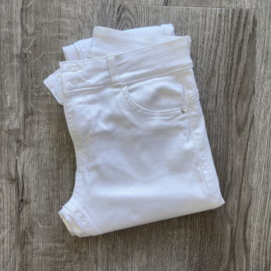 Pantaloni Jeans Bianchi Strappati