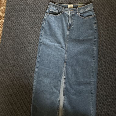 Langer Jeansrock