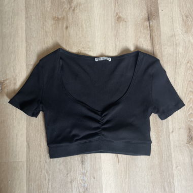Top court noir Zara