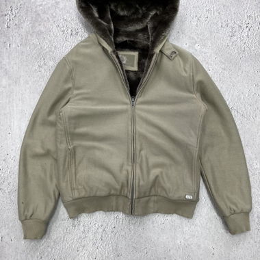 Veste à capuche en fausse fourrure Armani Exchange