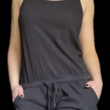 Combishort noir pour femme