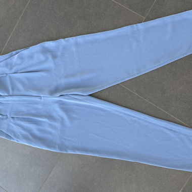 Pantalon de costume en tissu bleu clair