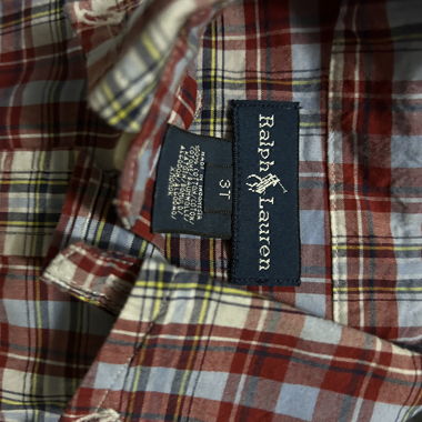 Ralph Lauren Kinderhemd kariert 3T