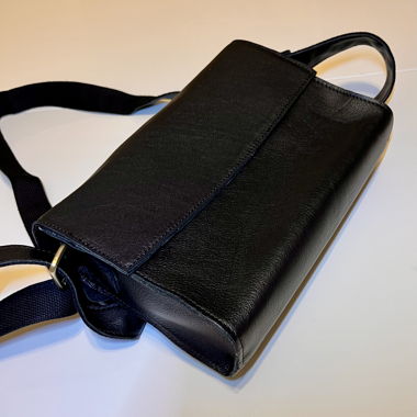 Black Genuine Leather Crossbody Bag