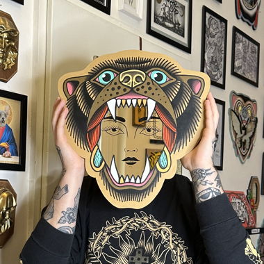 Spiegel Traditional tattoo