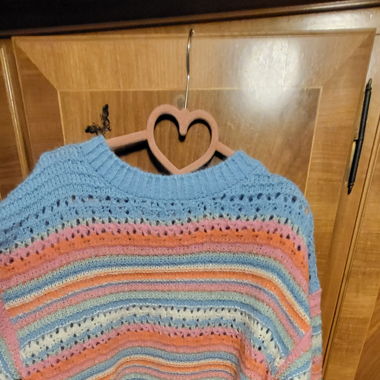Bunter Strickpullover 