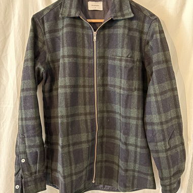 Karierte Jacke mit Zipper