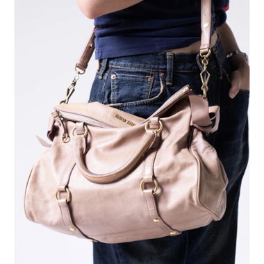 Miu miu bow bag pink
