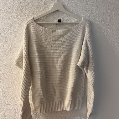Maglione in maglia bianco