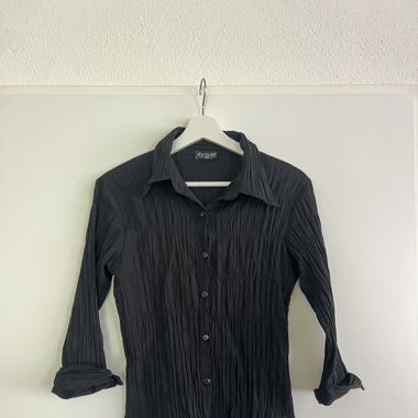 Schwarze Bluse Vintage, Grösse S