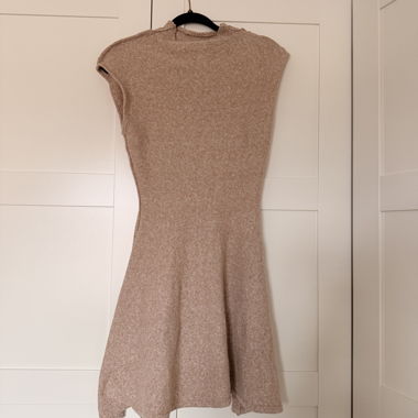 Pink knit dress