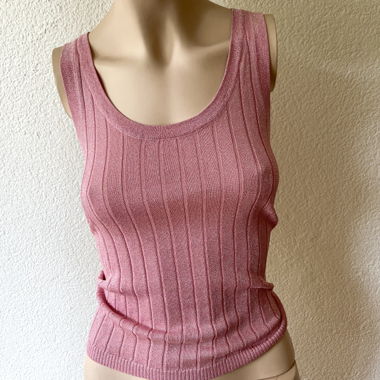 Zara Barbiecore Glitter Top