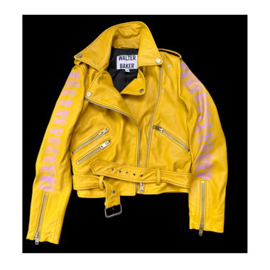 Hand painted Barong genuine leather jacket