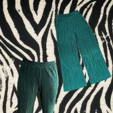 Grüne elegante stoffhose