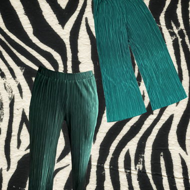 Grüne elegante stoffhose
