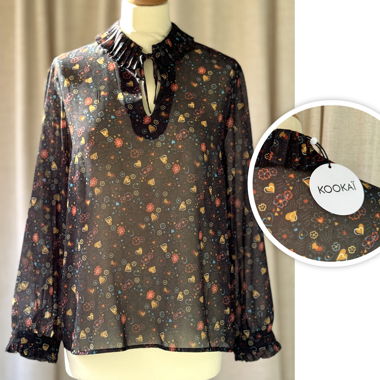 Taglia 38 - Blusa con cuori e fiori Kookaï