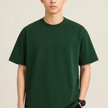 Men’s T-Shirt 100% Cotton – Green, Size 54