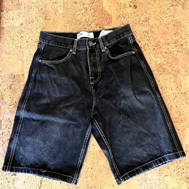 Black Denim Shorts