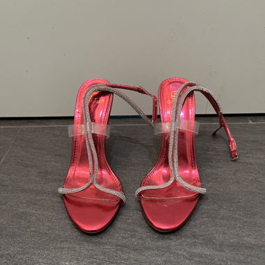 Sommer Mini-Absätze / High Heels, Glitzersteine