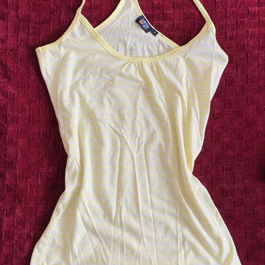 Yellow Summer Striped Tank Top