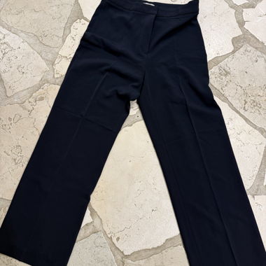 H&M Damen Stoffhose, dunkelblau, Gr. 40
