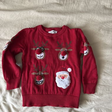 Maglione di Natale per bambini rosso