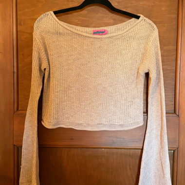 pull off the shoulder en maille y2k 