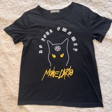 Schwarzes T-Shirt Mondekarlo