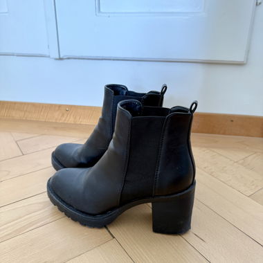 Black ankle boots