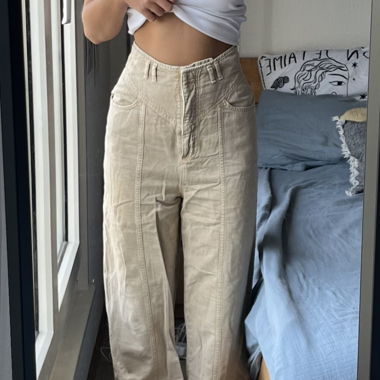 Pantalone in denim beige Ba&sh