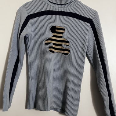Strickpullover Blau 