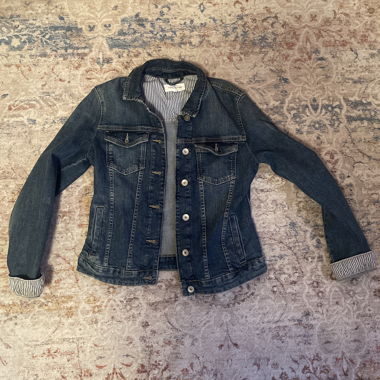 Giacca di jeans blu scuro