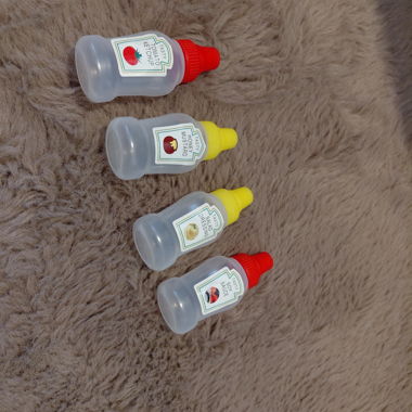 Set of Mini Sauce Bottles