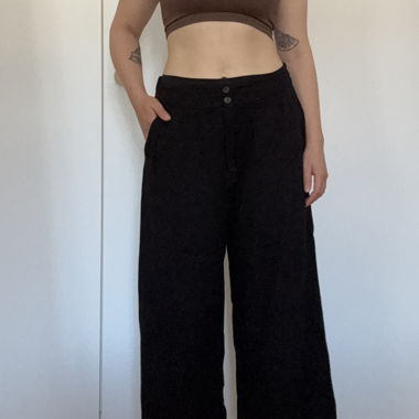 Sommer Stoffhose schwarz