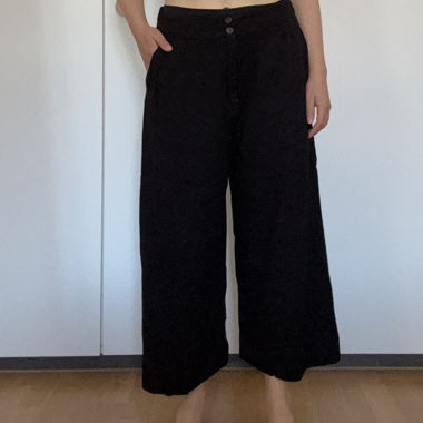 Sommer Stoffhose schwarz