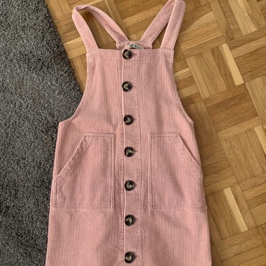 Salopette rose en velours