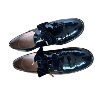 Mocassins à nœud en vernis noir « DAY »