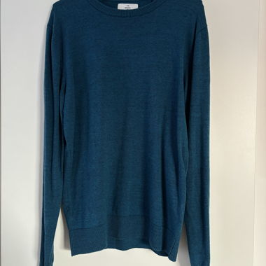 Blue fine-knit jumper THE BASICS size M