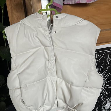 Tally Weijl gilet trapuntato bianco con cappuccio M