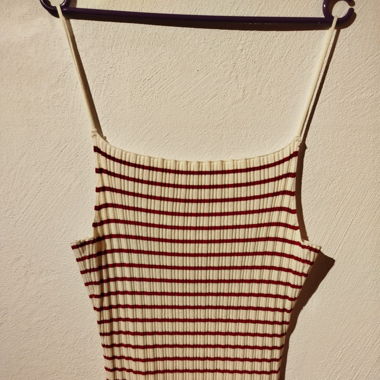 Top rayé rouge et blanc - H&M