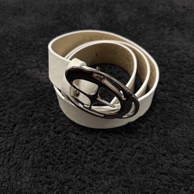 [DCRB Belt] Ceinture blanche avec boucle argentée