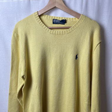 Pull Ralph Lauren jaune vintage 