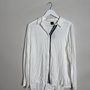 Blusa in raso bianco