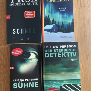 Collezione di libri Nordic Crime Thriller