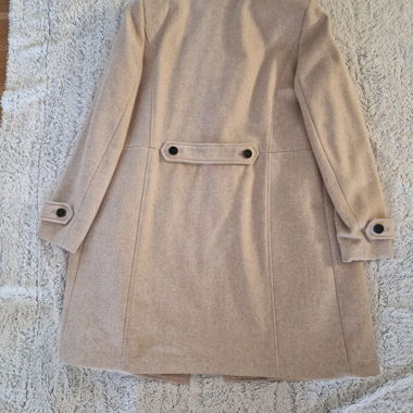 Cappotto in lana beige Mango