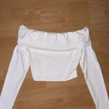 Weisses Off-Shoulder Top
