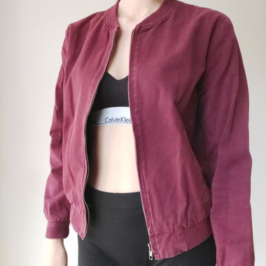 Burgundy bomber